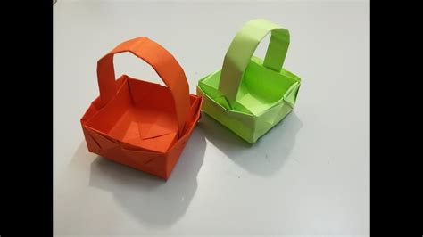 Como Hacer Una Cesta De Papel En Origami YouTube