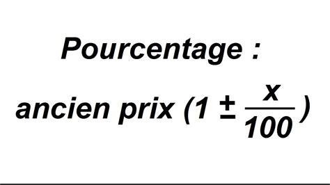 Calculs Avec Des Pourcentages Partie 1 YouTube