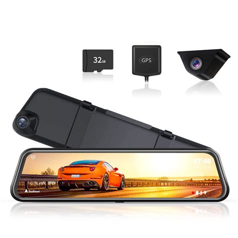 Buy Mirror Dash Cam K Camera Wolfbox Rear View Dashcam Full Hd