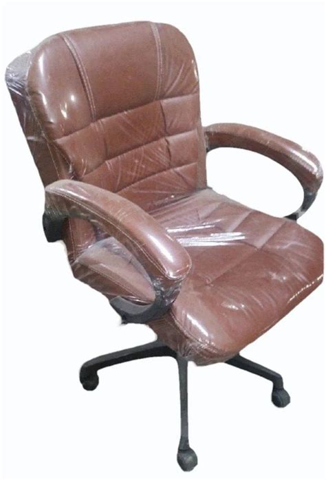 Rexine 21inch Low Back Revolving Chairs Brown At Rs 2500 In New Delhi