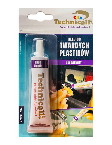 Klej do plastiku montażowy bezbarwny wodoodporny Technicoll 20ml mocny