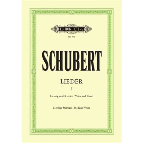 Edition Peters Schubert Lieder 1 Mittel Thomann Uk