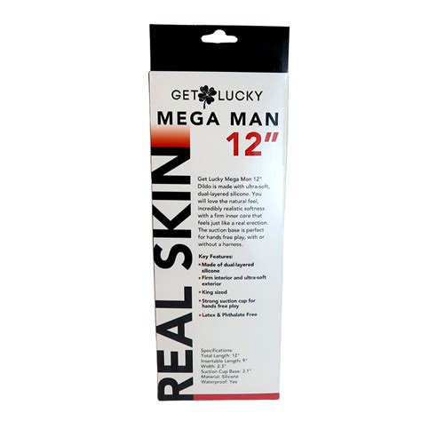 Get Lucky Mega Man Dildo In W Balls Beige Satisfaction
