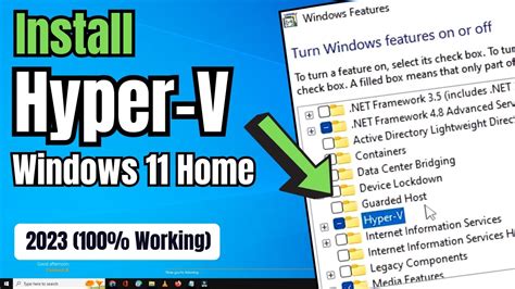 How To Enable Install Hyper V On Windows Home Pro Edition