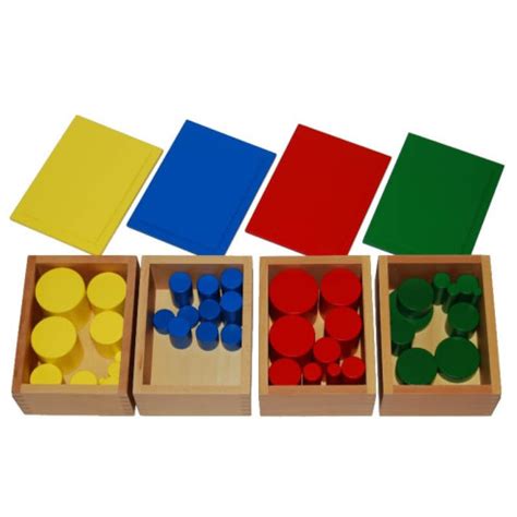 Cylindres De Couleurs En H Tre Mat Riel Sensoriel Montessori