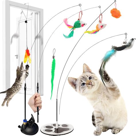 Felicity Suction Cup Cat Toy 2 In 1 Interactive Bird Toy For Cats 2 Strong