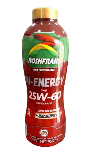 Aceite 25w60 Mineral Roshfrans MercadoLibre