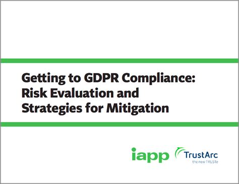 Getting To Gdpr Compliance Risk Evaluation And Strategies For Mitigation