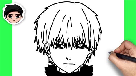 How To Draw Kaneki Ken Tokyo Ghoul Easy Step By Step Youtube