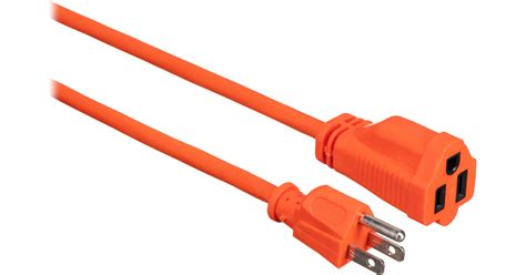 Watson AC Power Extension Cord 14 AWG Orange 25 ACE14 25OU