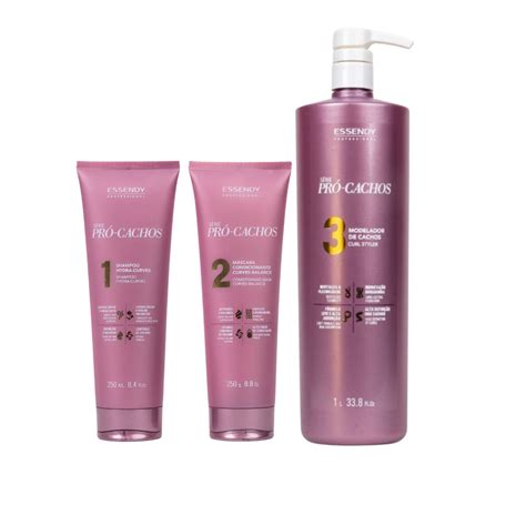 Kit Shampoo M Scara Ml E Modelador Ml Cabelos Cacheados Pr