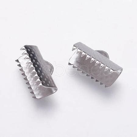 Cheap Stainless Steel Ribbon Crimp Ends Online Store Cobeads