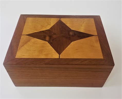 Vintage Marquetry Jewelry Box Inlaid Work Parquetry Etsy