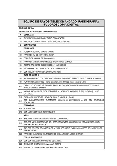 Equipo Radiografia Fluroscopia Telecomandado Pdf