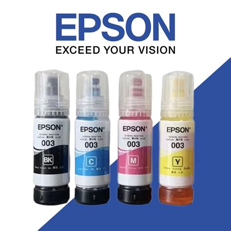 100 ORIGINAL Epson 003 T003 65ML FOR PRINTER L1110 L3100 L3101