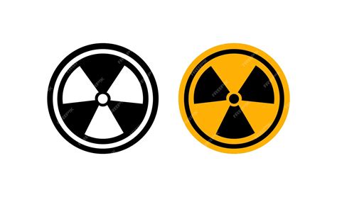 Premium Vector Radiation Icon Nuclear Illustraion Symbol Radioactive