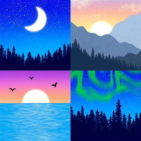 Paisajes De Ensue O En Procreate Crea Pinceles Impresionantes