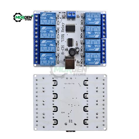 Relais Usb Type B Canaux V Dc Module De Carte Contr Leur Pour L