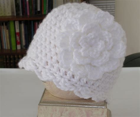 Easy Crochet Pattern For Womens Chemo Cap With Flower And Etsy