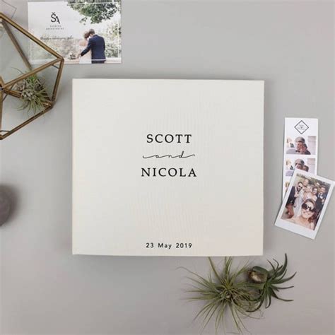 Black Wedding Album Instant Guest Book Black Pages Instax Etsy