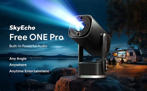 SkyEcho FreeONE Pro Portable Projector Black EU Plug