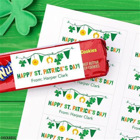 Personalized Festive Banner Happy St Patricks Day T Labels