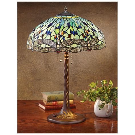 Dragonfly Tiffany-style Table Lamp - 581821, Lighting at Sportsman's Guide