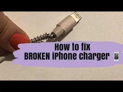 How To Fix Broken IPhone Charger YouTube