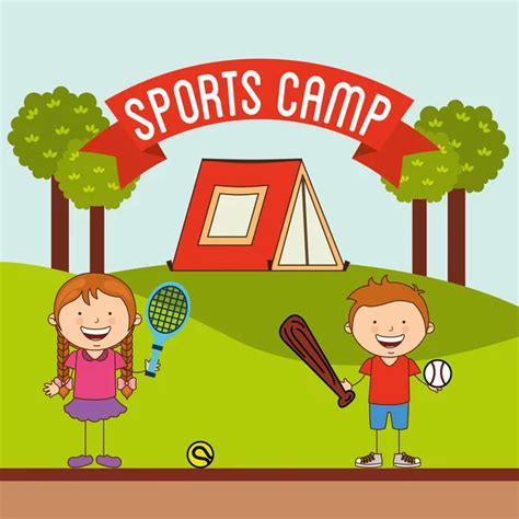 Sports Camp Stock Vectors Royalty Free Sports Camp Illustrations