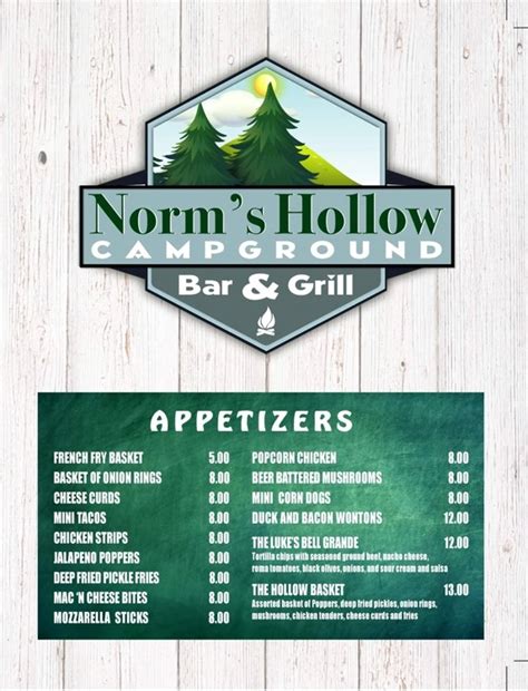 Norms Hollow Restaurant Bar And Campground