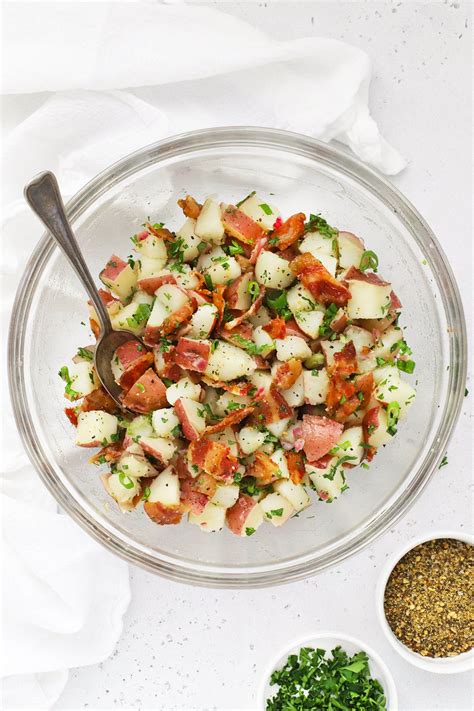 German Potato Salad With Bacon Dressing Whole30 Friendly Recipe Potatoe Salad Recipe