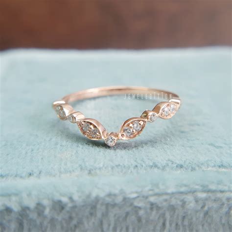 Unique Moissanite Wedding Band Women Round Cut Half Eternity Etsy