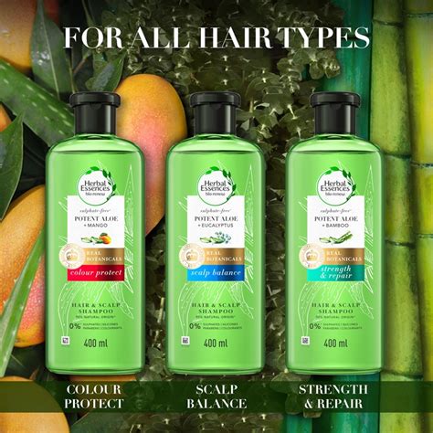 Clearance Stock Herbal Essences Potent Aloe And Eucalyptus Mango Shampoo 400ml Shopee Malaysia