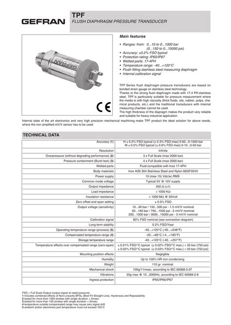 Gefran Pressure Transducer Wiring Diagram - Wiring Diagram