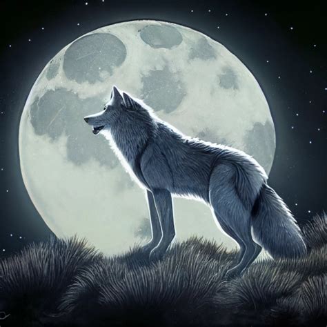 A Wolf Sitting Howling At The Moon K Unreal Engine Midjourney