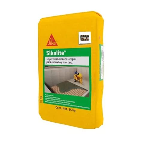 IMPERMEABILIZANTE INTEGRAL PARA CONCRETO Y MORTERO GRIS 25 KG SIKALITE