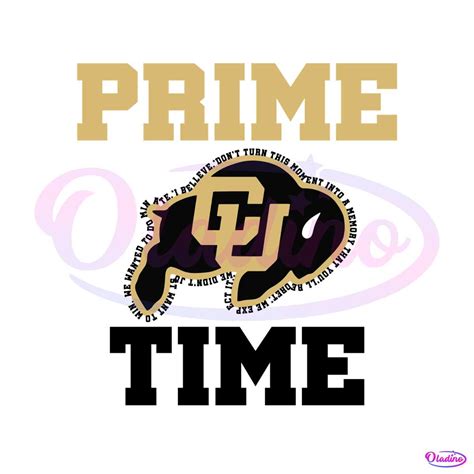 Prime Time Colorado Football Svg Graphic Design File