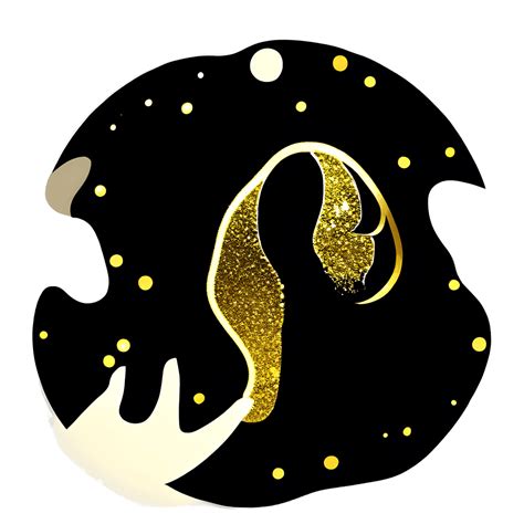 Gold Glitter Footprint · Creative Fabrica