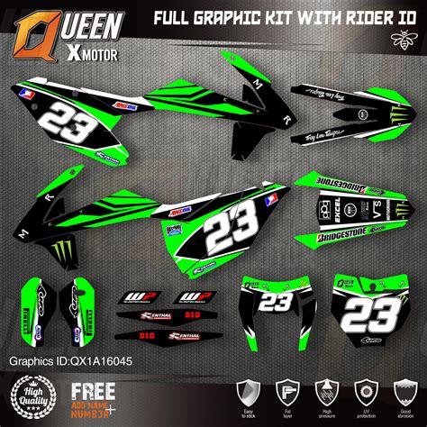 Queen X Motor Custom Team Graphics Decals Stickers Kit For Ktm