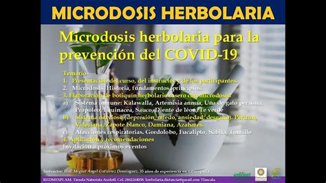 CURSO GRATUITO MICRODOSIS HERBOLARIA 11 ABRIL 2020 PARTE 2 YouTube