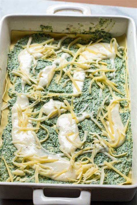 Spinach Ricotta Lasagna with Bechemel Sauce - Classic Italian