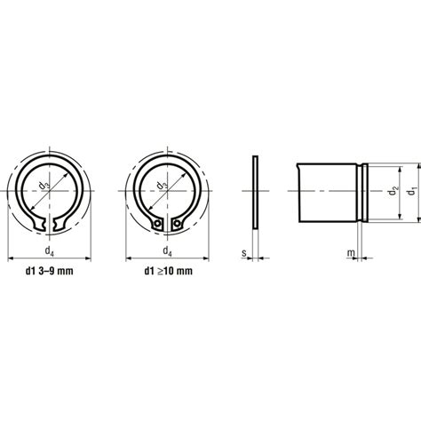 Achat Circlips Extérieur Acier Noir DIN 471 Bricovis