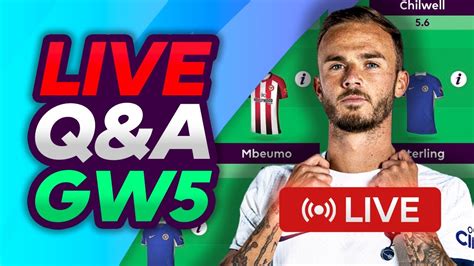 Fpl Gw Live Q A Fantasy Premier League Premier League