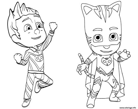 Coloriage Pajama Hero Connor Est Yoyo De Pyjamasques Dessin Pyjamasques