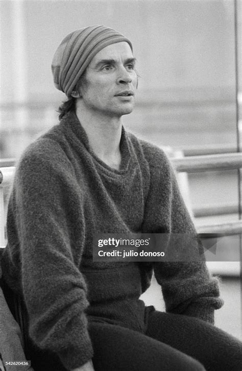 Russian Ballet Dancer Rudolf Nureyev Watches A Rehearsal Of The News