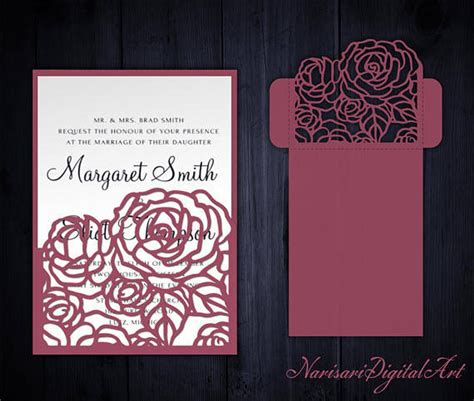 Cricut Wedding Invitation Templates