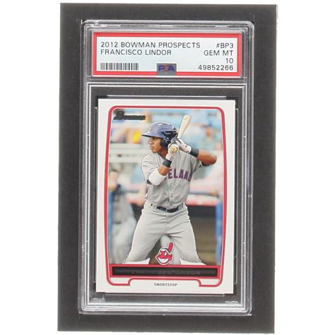 Francisco Lindor 2012 Bowman Prospects BP3 PSA 10 Pristine Auction