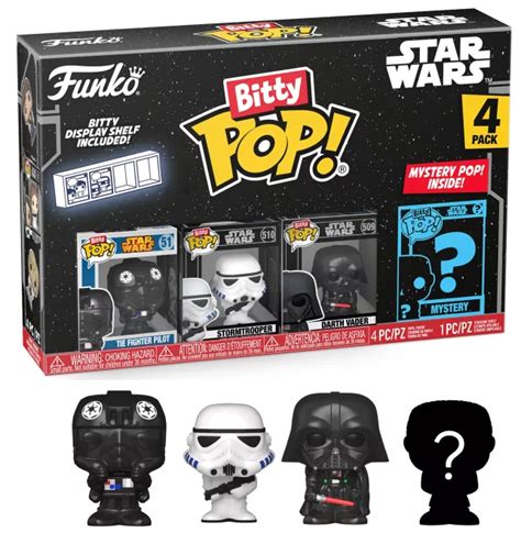 STAR WARS Bitty Pop 4 Pack 2 5cm Darth Vader ShopForGeek