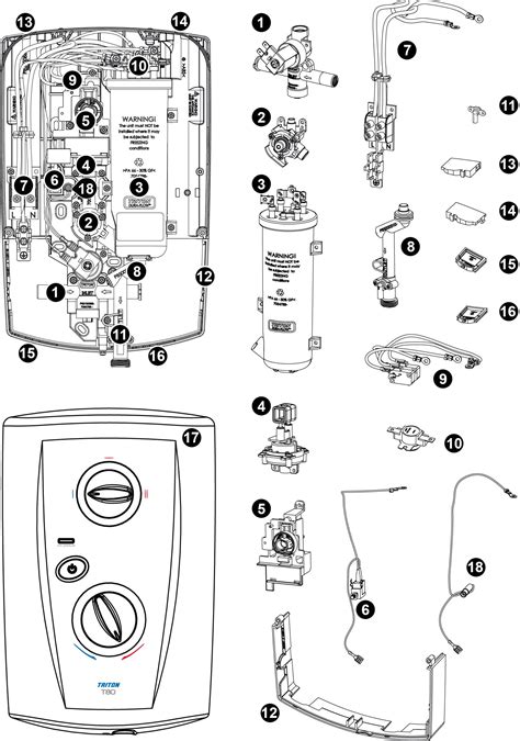 T80 Pro Fit Eco Electric Shower Spares