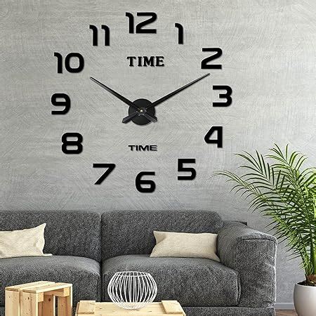 Fande Pcs Horloge Murale Diy Horloge Murale Sans Cadre Horloge